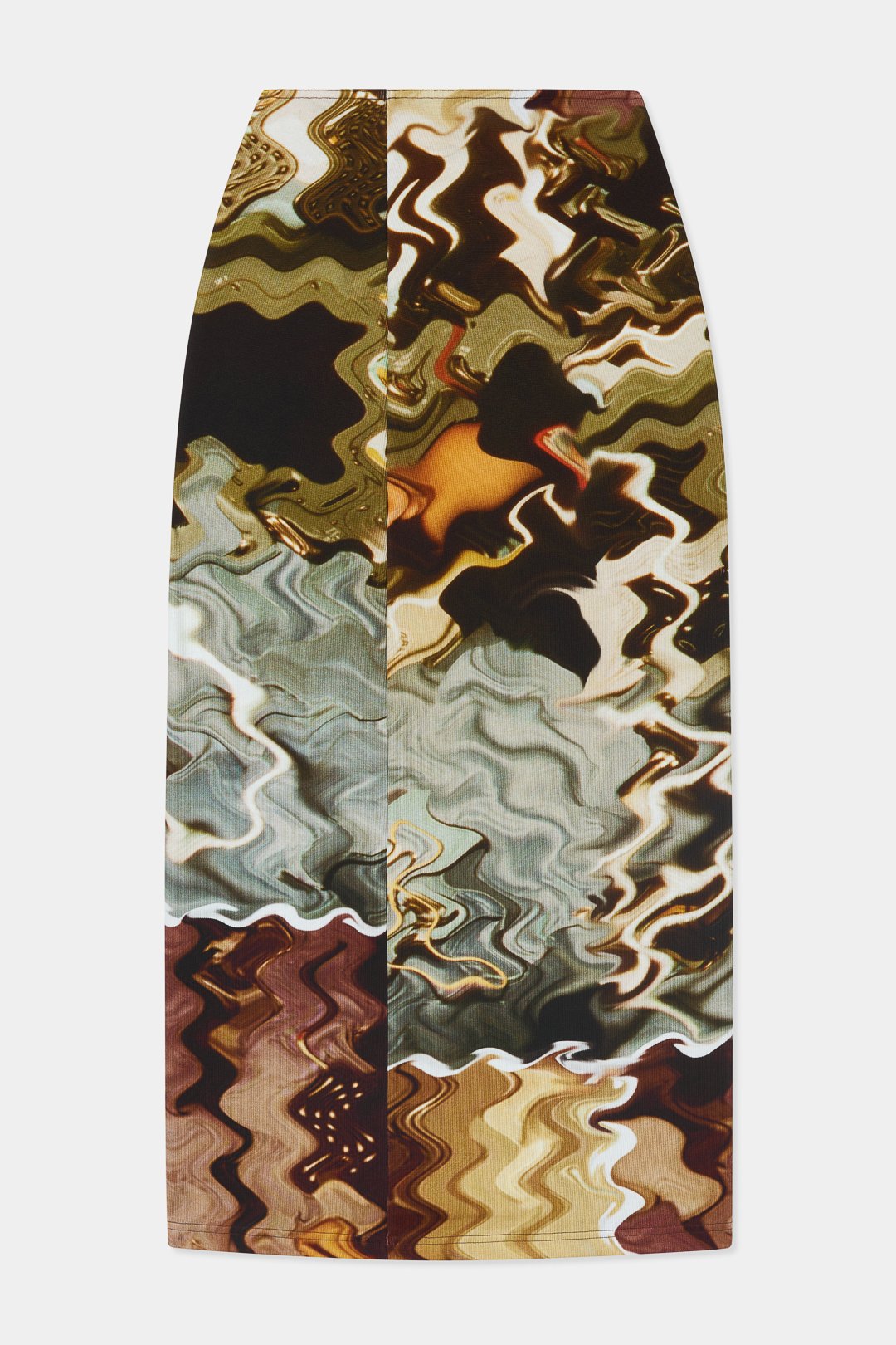 Smudge Wave Rib Ankle Skirt ELLISS